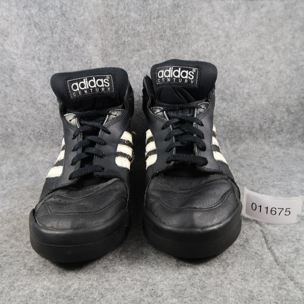 Adidas Century Shoes Mens 9 Sneakers Vintage High Top Black Lace Up Athletic - Picture 2 of 11